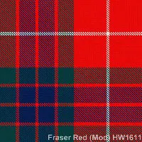 Fraser Red Modern tartan