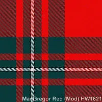 MacGregor Red Modern tartan