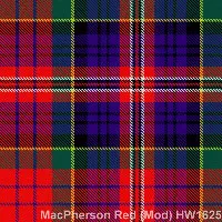 MacPherson Red Modern tartan