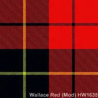 Wallace Red Modern tartan